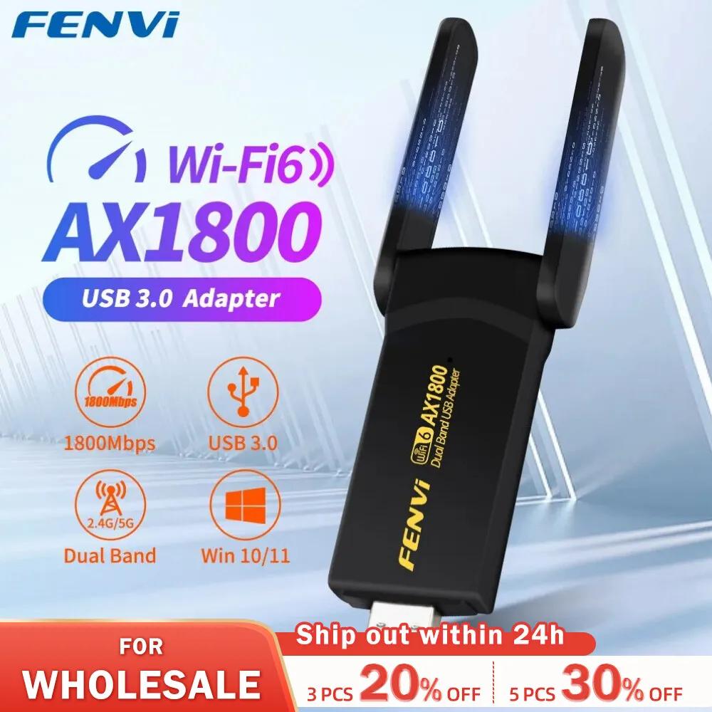 FENVI 1800Mbps WiFi 6 USB    2.4G/5Ghz  WiFi ű USB 3.0  Ʈũ ī Ʈ PC ¸ 10/11